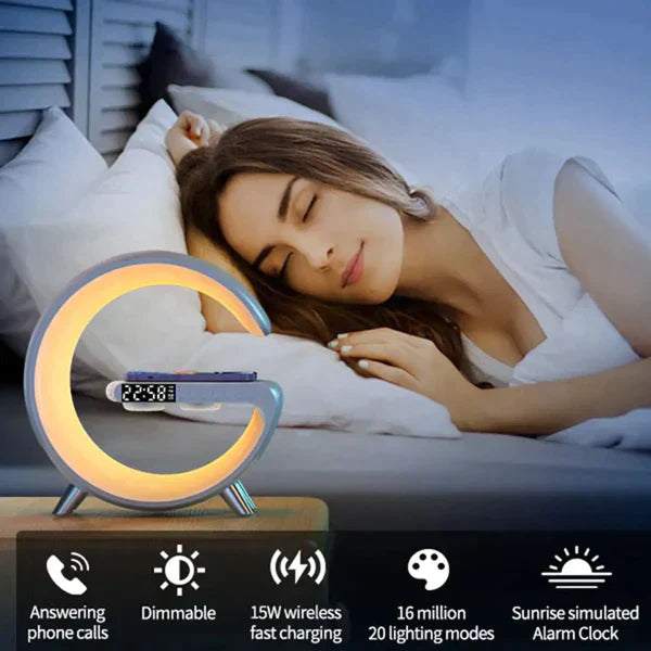 G Shaped LED Lamp Bluetooth Speaker